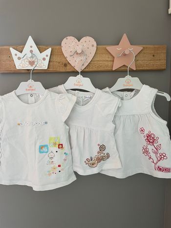 Lot 3  blouses bébé fille 