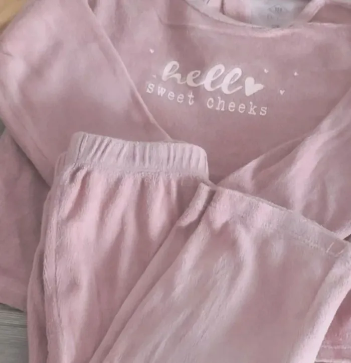 Lot pyjama 2 pièces pull/pantalon velours 24mois Tex Baby - photo numéro 6
