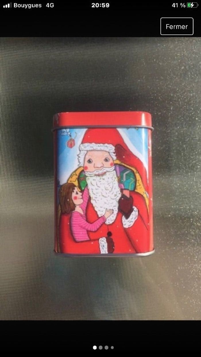 Tirelire métallique Noël