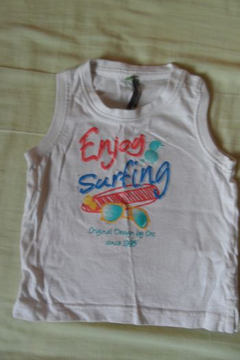 T-shirt débardeur garçon Orchestra, Taille 12 mois (1 an)