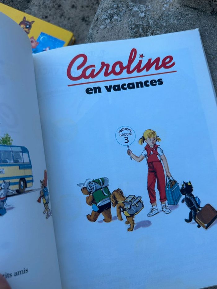 Hachette jeunesse grand livre Caroline album bd vacances + ferme + mer Pierre Probst - photo numéro 5