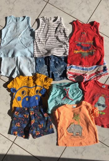 Ensemble été garçon 12 mois