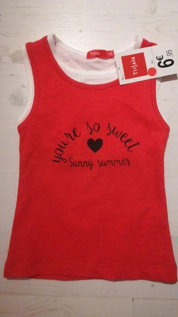Débardeur fille Neuf T.4 ans