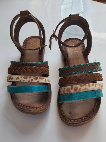 Sandales spartiates en cuir
