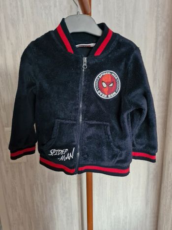 Gilet zippé enfant garçon 4 ans Spiderman Marvel