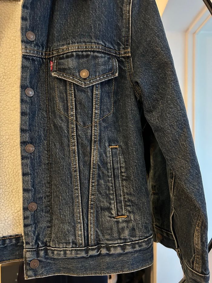 Veste en jean et laine Levi's taille XXS - photo numéro 4