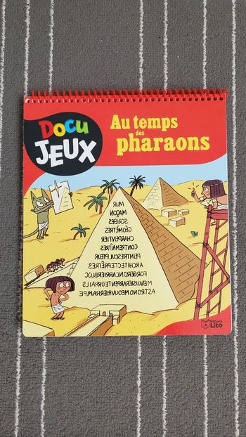 Cahier de jeux "pharaons"