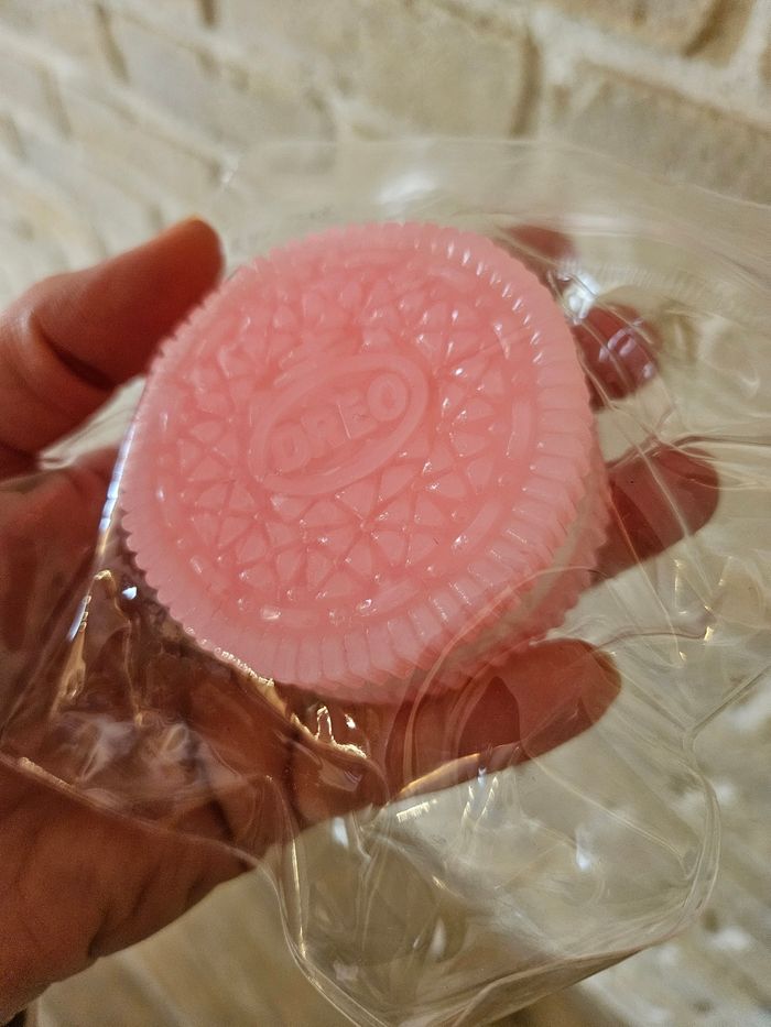 Gros Squichie Oreo rose yoyo jouet anti stress jouet à presser sensoriel neuf
