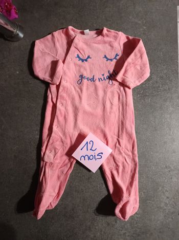 Pyjama "good night" 12 mois