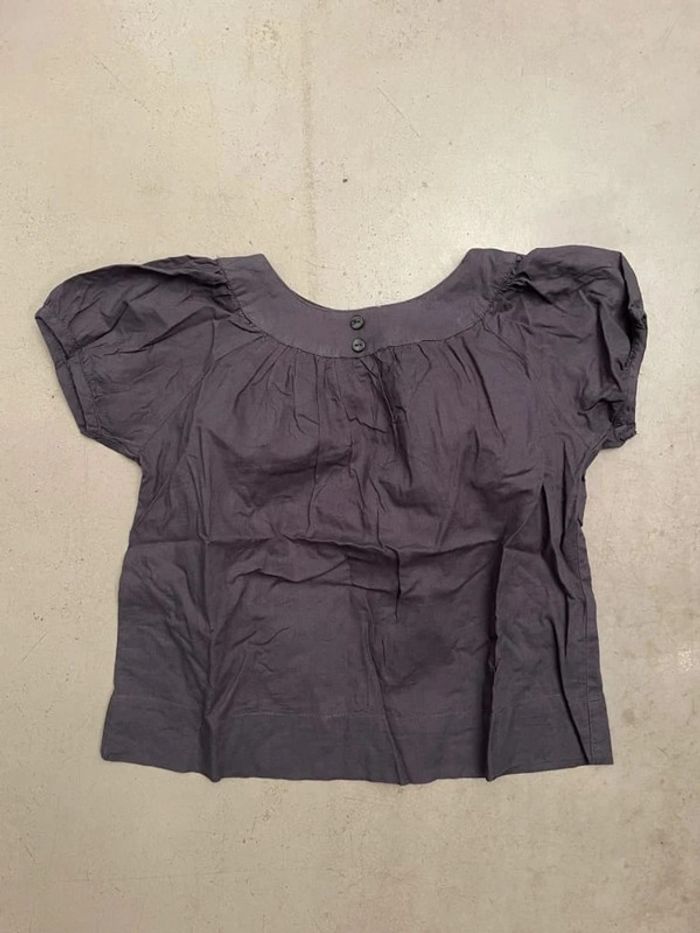 Blouse 5 ans bleu canard