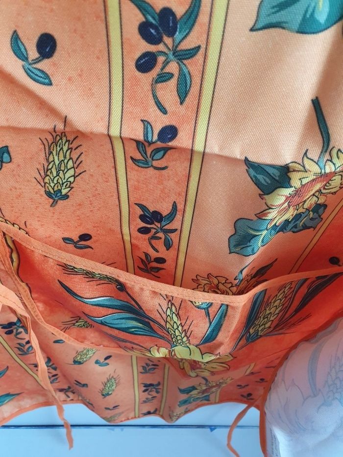 Tablier de cuisine motif fleur - photo numéro 5