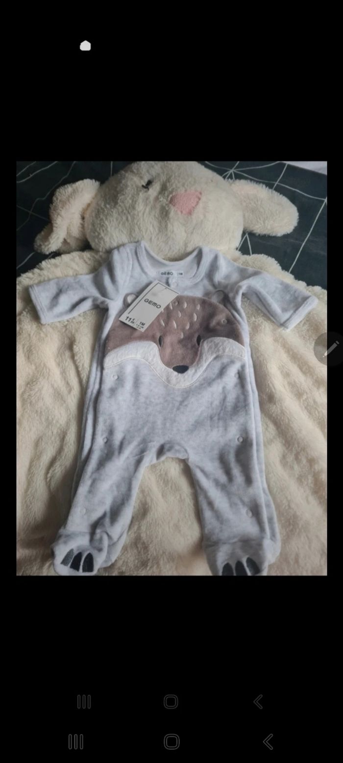 Joli pyjama bébé mixte - photo numéro 2