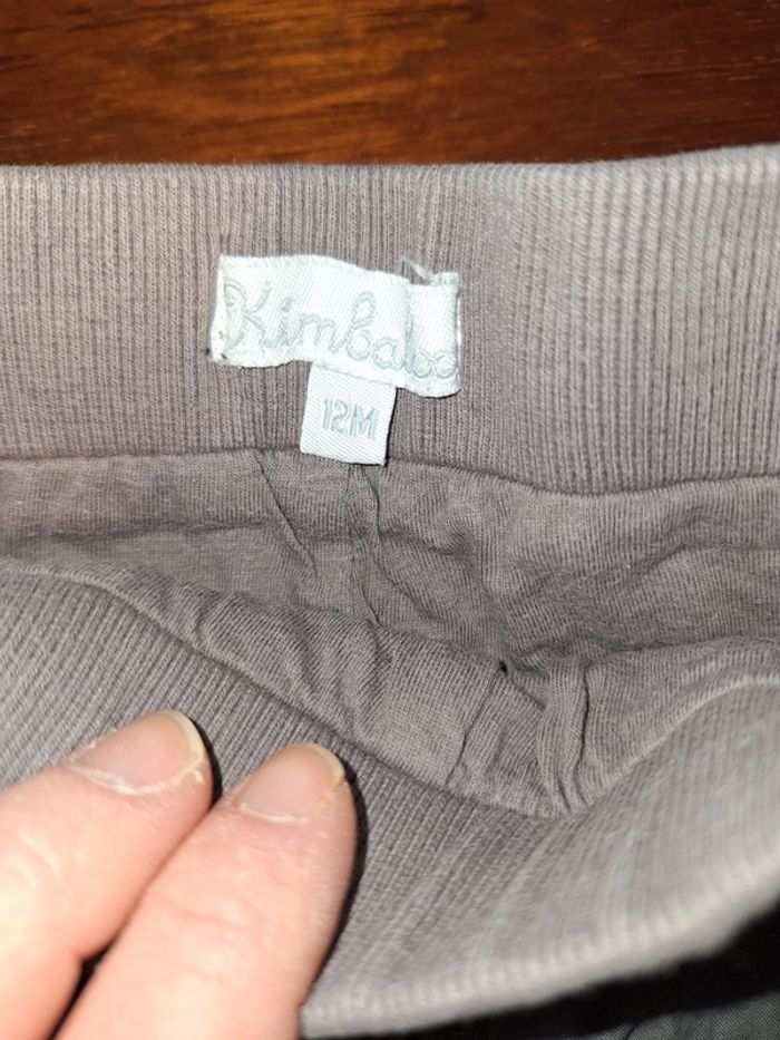 Pantalon doublé gris 12 mois - photo numéro 3