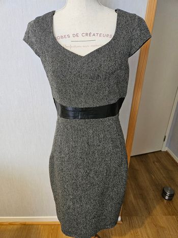 Robe  hiver grise  chiné