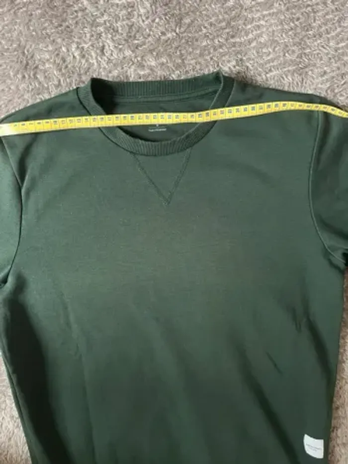 Sweat sans capuche vert foncé jack & jones taille S - photo numéro 6