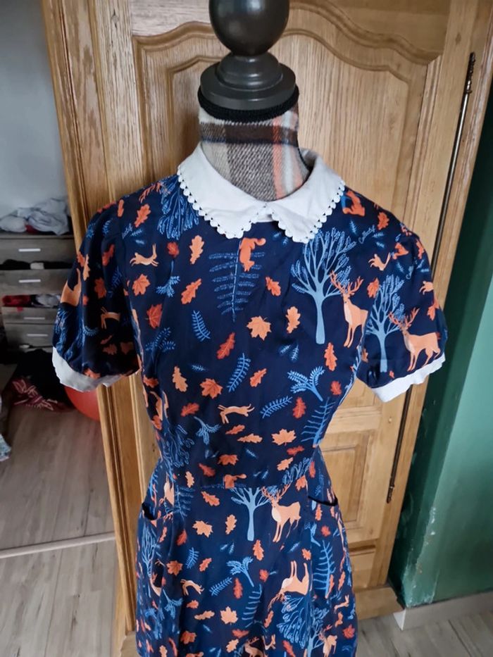 Robe collectif animaux forêt taille l uk 14 - photo numéro 2