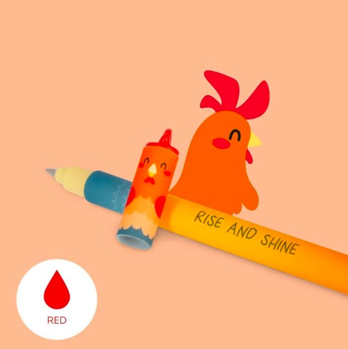Lot de 4 stylos effaçables Legami neufs thème Animaux de la ferme - photo numéro 5