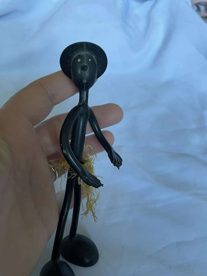 Figurine Vintage Black Rubber Made in Angleterre England - photo numéro 2