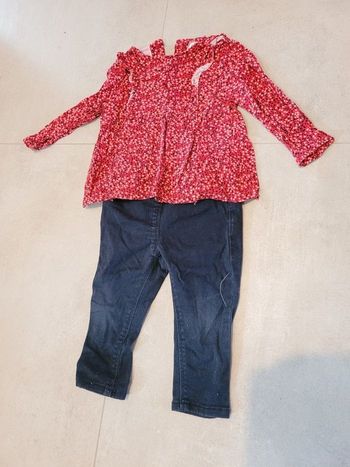 Ensemble T-shirt jeam 18mois