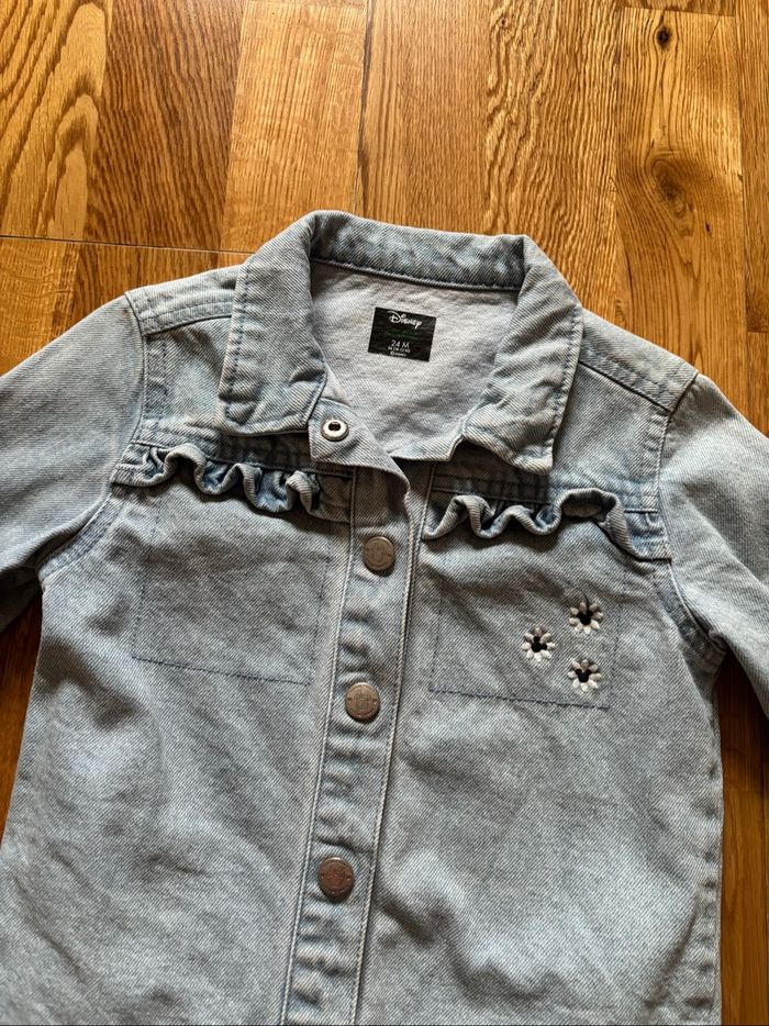 Veste en jeans bébé fille 24mois - photo numéro 2