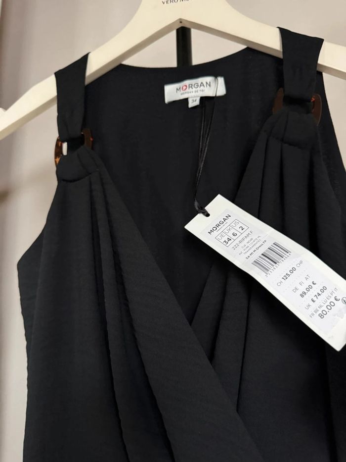 Robe d'été cache coeur noir - photo numéro 3