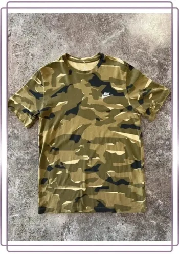T shirt militaire homme Nike taille M Men military Militär-T-Shirt Herren Maglietta militare uomo