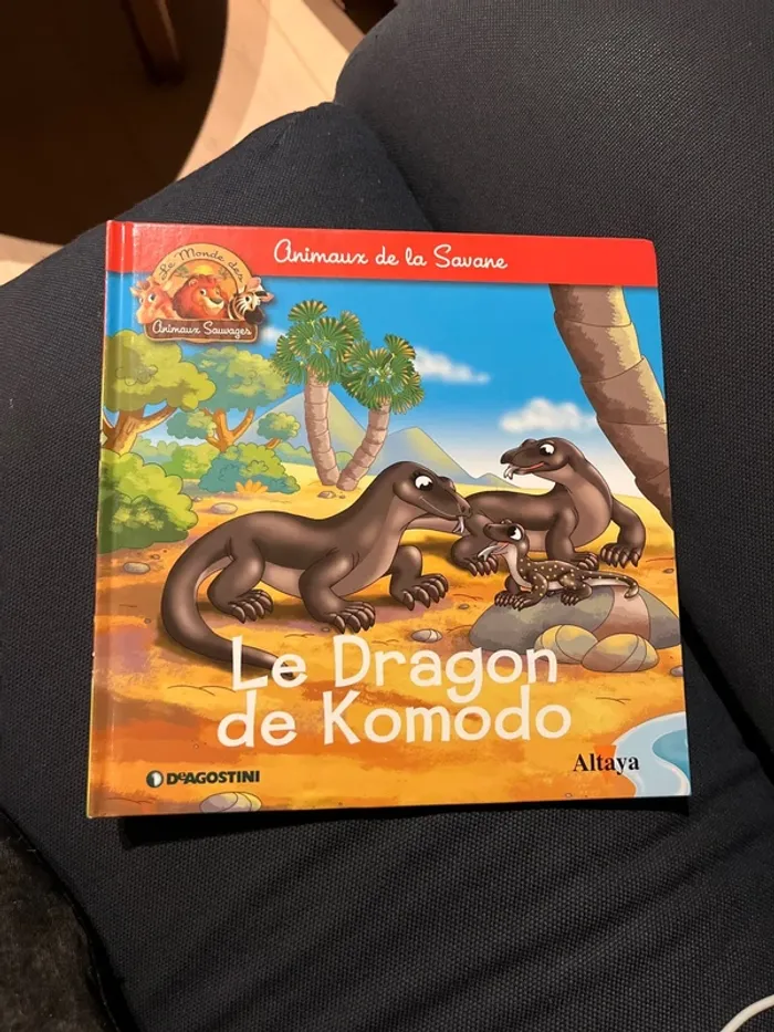 Livre pour enfants altaya le dragon de komodo