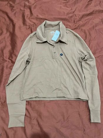 Jolie Polo Camel à manches longues Neuf Taille XL