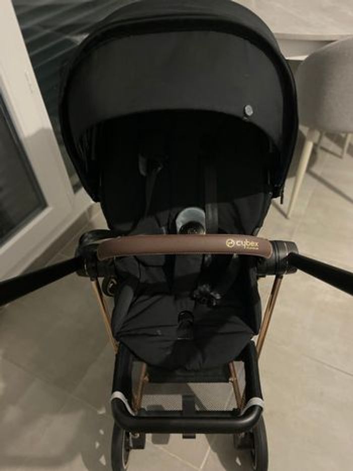 Poussette Cybex MIOS Platinium ROSE GOLD + NACELLE CYBEX NOIR - photo numéro 2