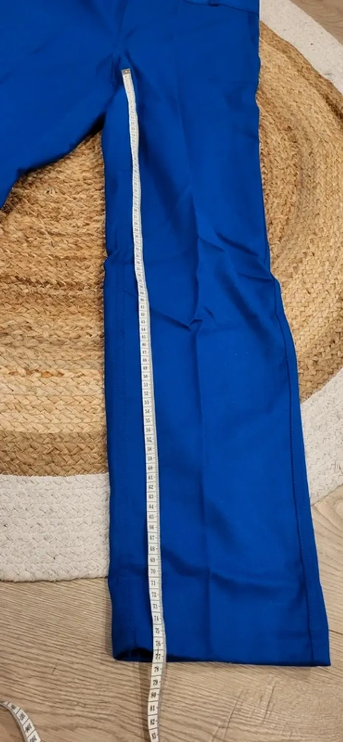 Pantalon bleu neuf avec étiquette Adolphe Lafont T42 - photo numéro 7