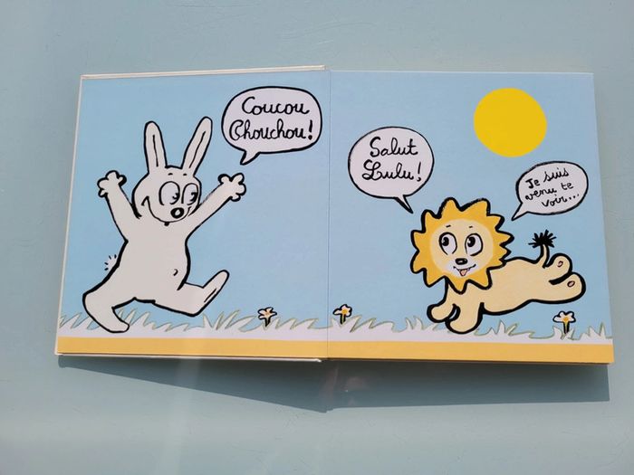 🐇 Lulu et le Roi Chouchou 🦁 couverture rigide, intérieur tout carton - photo numéro 3