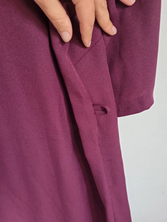 Robe couleur prune boutons dorés - photo numéro 9