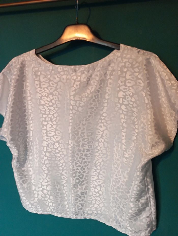 Blouse satin blanc - photo numéro 4
