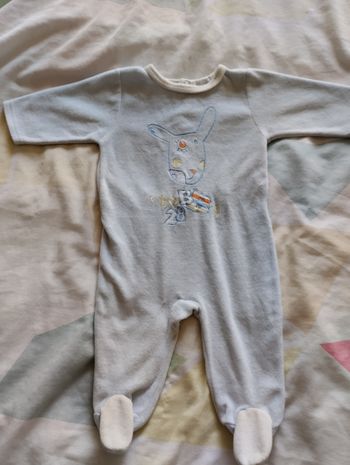 Pyjama velours taille 1 mois