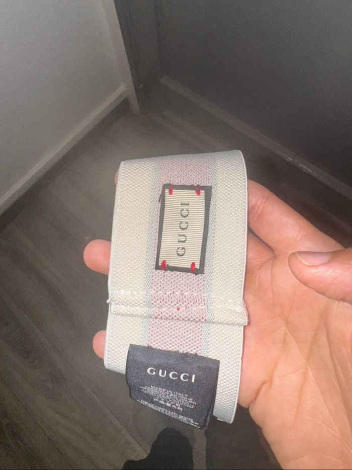 Bandeau élastique Gucci Queen Ivoire/Vert foncé - photo numéro 5