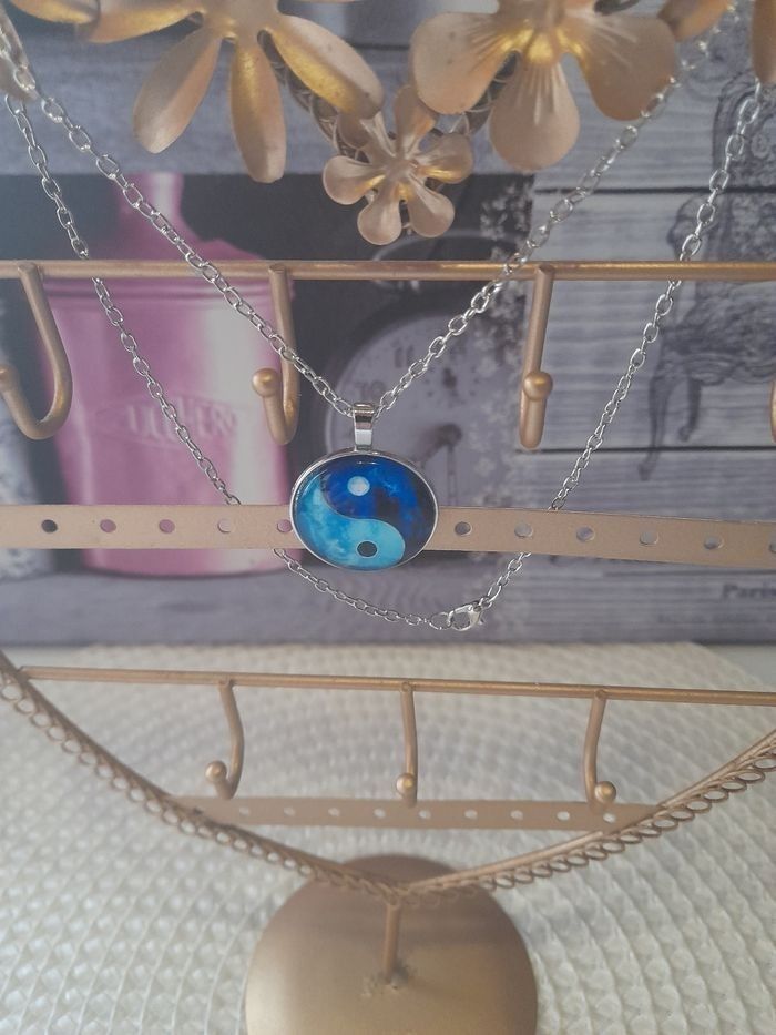 Chaîne avec pendentif yin yang
