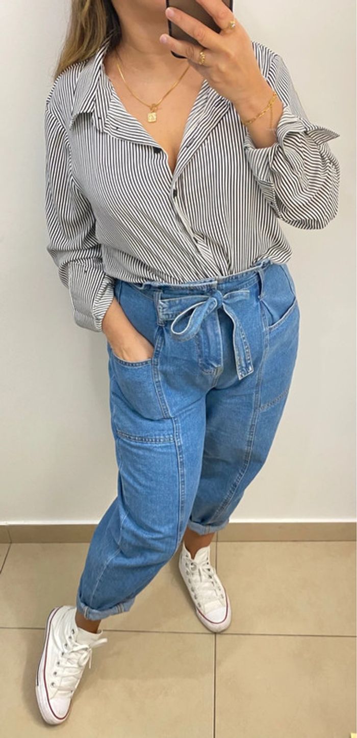 Superbe Chemise A Rayures Taille 42-44 - photo numéro 4