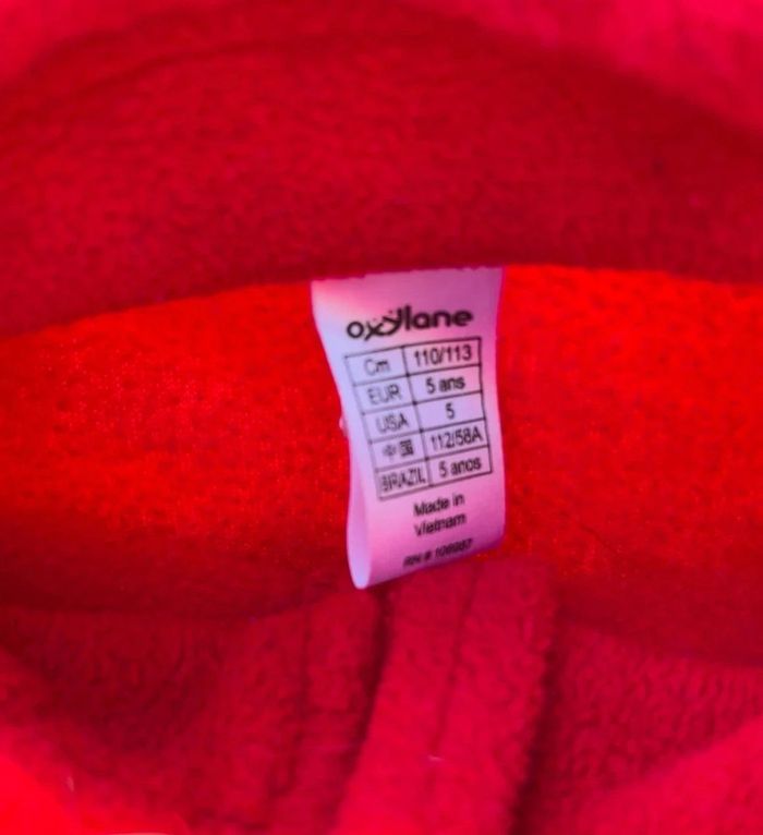 Pull polaire décathlon 5 ans rouge - photo numéro 4