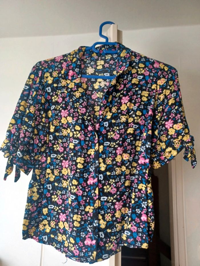 Blouse à fleurs