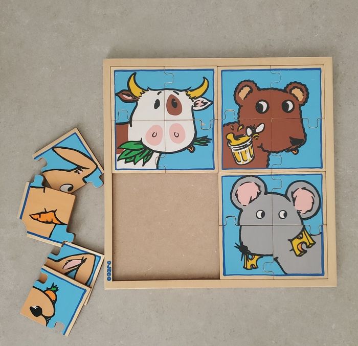 Puzzle en bois animaux - photo numéro 2