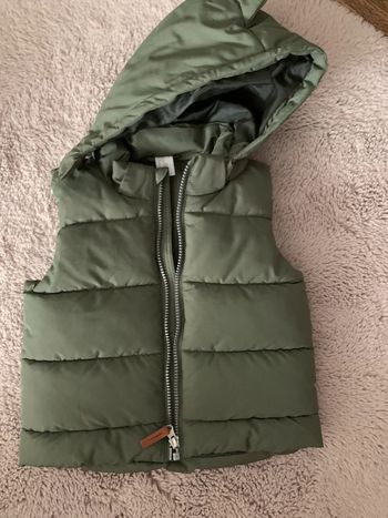 bodywarmer hm dinosaure kaki t92