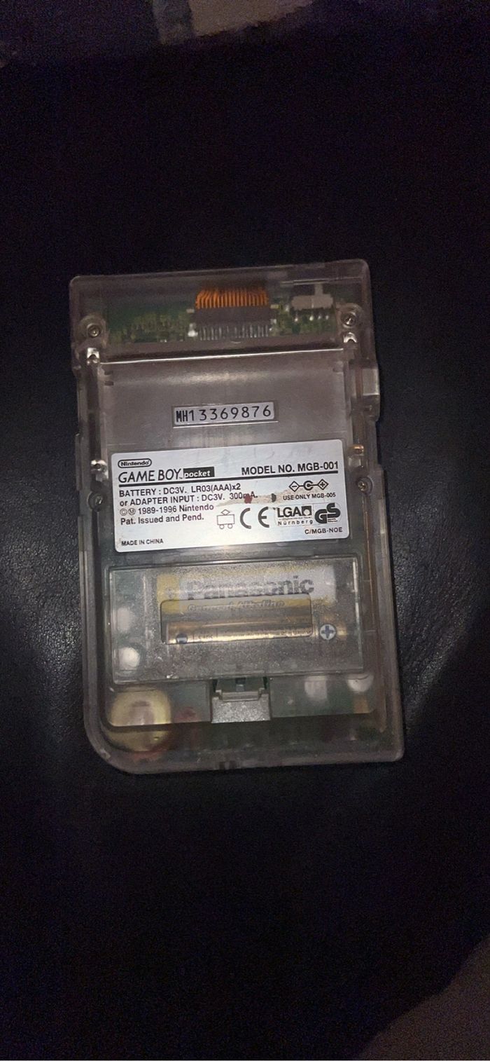 Console Nintendo Game Boy Pocket transparente édition limitée rare - photo numéro 2