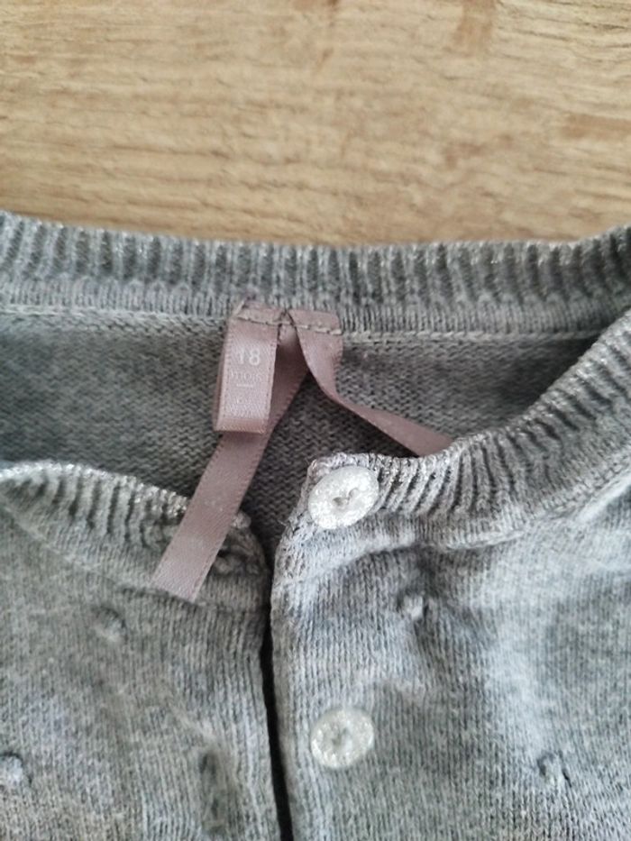 Boléro 18 mois gris - photo numéro 2