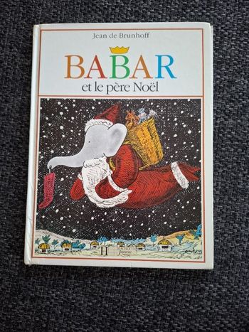 Livre Babar et le père Noël de Jean de Brunhoff en bon état