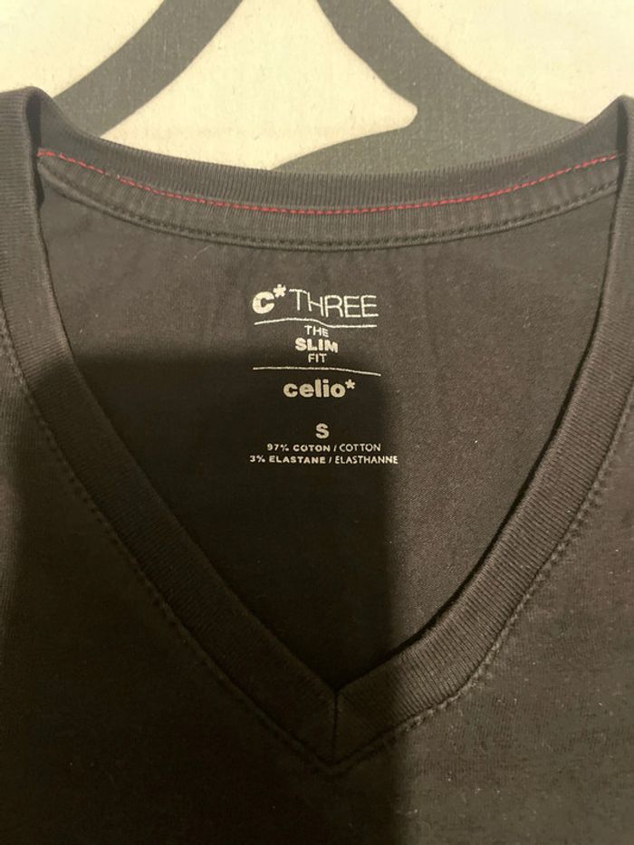 T-shirt noir slim - photo numéro 2