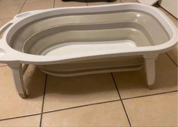 Baignoire bébé pliable + coussin