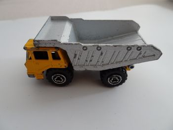 Majorette camion benne jaune gris