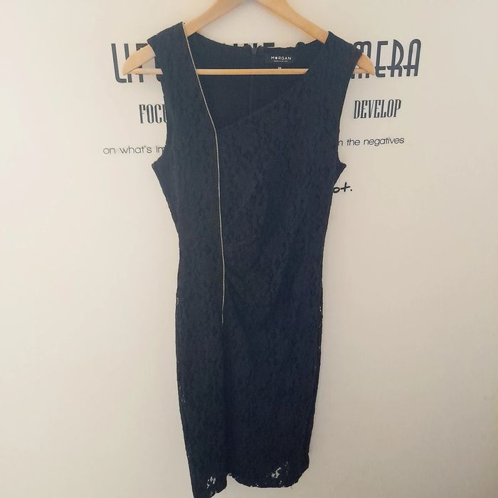 Superbe robe de soirée cérémonie chic dentelle noire Morgan - photo numéro 14