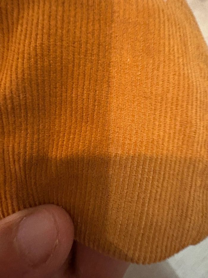 Casquette en velour marron camel - photo numéro 4