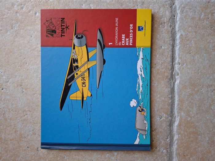 livre tintin l'hydravion du crabe aux pinces d'or